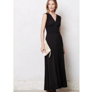 Anthropologie MAEVE maxi dress black Small